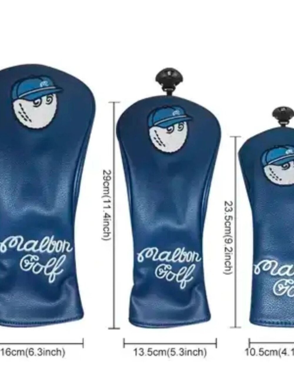 Malbon Premium Golf Headcover Set for Woods Putters Heavy-Duty Club Protector